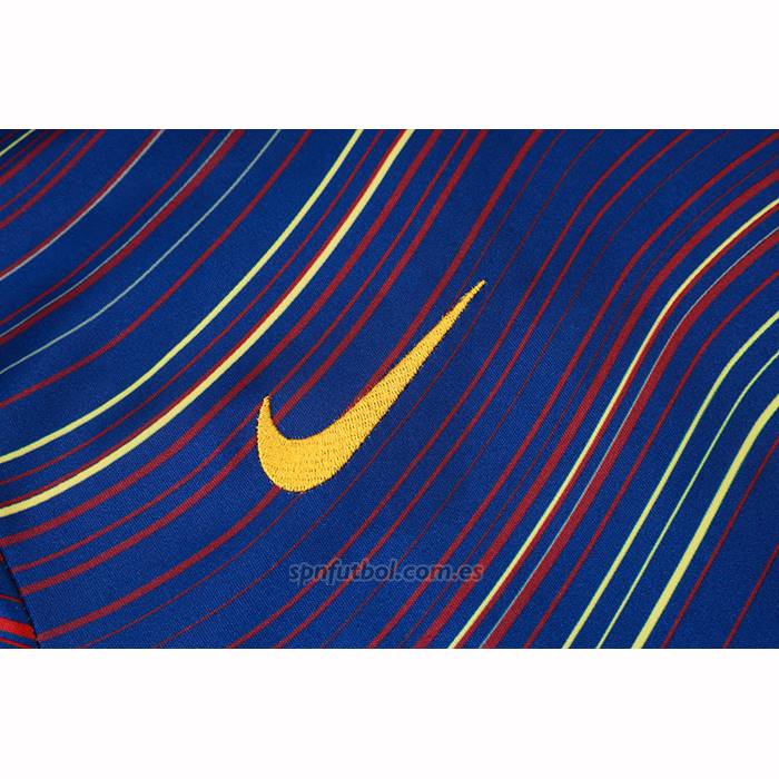 Chandal del Barcelona Manga Corta 2025-2026 Azul Amarillo - Pantalon Corto